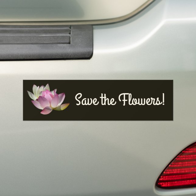 Adesivo Para Carro Par de Flores de Lotus II (No carro)