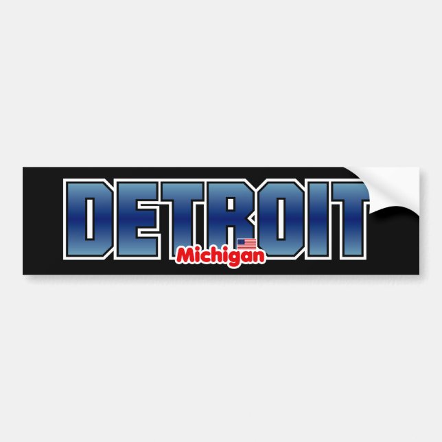 Adesivo Para Carro Pára-choque de Detroit (Frente)