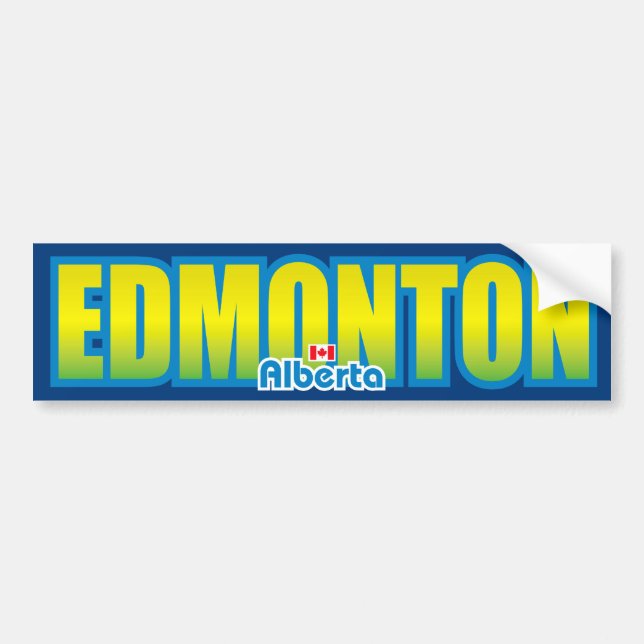 Adesivo Para Carro Pára-choque de Edmonton (Frente)