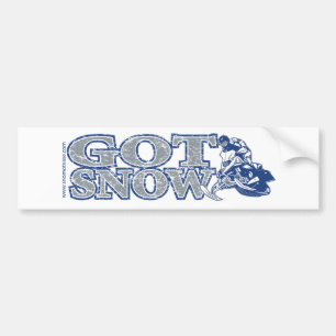 Adesivo Para Carro Pára-choque de neve-azul