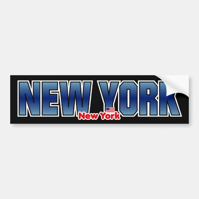 Adesivo Para Carro Pára-choque de New York (Frente)
