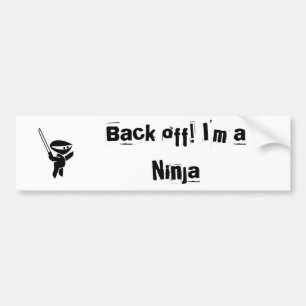 Adesivo Para Carro Pára-choque de Ninja