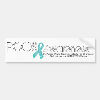 Adesivo Para Carro Pára-choque de Sensibilização PCOS - Beneficia nos