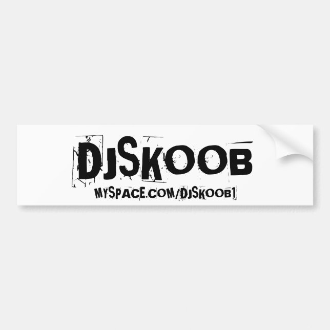 Adesivo Para Carro PÁRA-CHOQUE do DJ SKOOB (Frente)