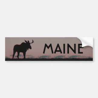 Adesivo Para Carro pára-choque do silouette dos alces, MAINE