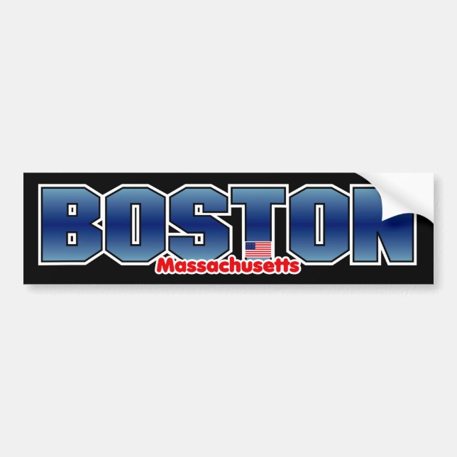 Adesivo Para Carro Pára-choque maciço de Boston (Frente)