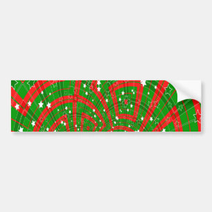 Adesivo Para Carro pára-choque padrão de natal abstrato de fundo