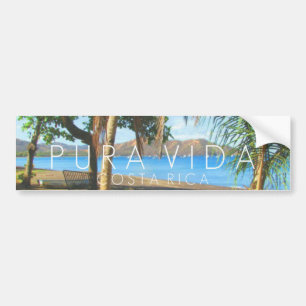 Adesivo Para Carro Pára-choque Playas del Coco Pura Vida Costa Rica