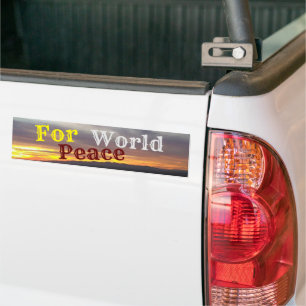 Adesivo Para Carro Para o World Peace Bumper Sticker