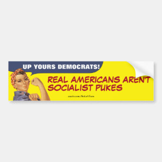 Adesivo Para Carro Para os seus democratas, verdadeiros americanos nã