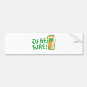 Adesivo Para Carro Para ter certeza! Pinta irlandesa da cerveja