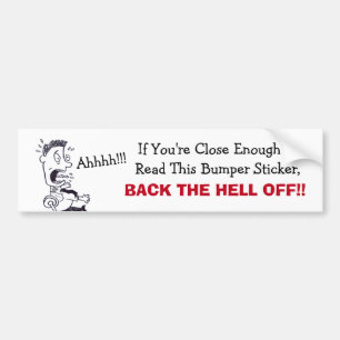 Adesivo Para Carro Para Trás Do Bumper Sticker