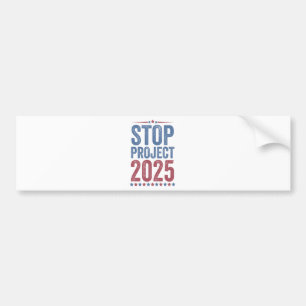 Adesivo Para Carro Parar Projeto 2025 Trump Harris Patroítico America