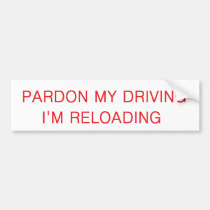 Adesivo Para Carro pardon minha condução