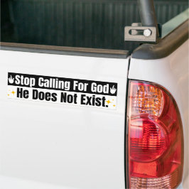 Adesivo Para Carro Pare de Chamar Deus Engraçado Não Religioso