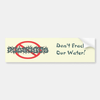 Adesivo Para Carro Pare Fracking Bumpersticker