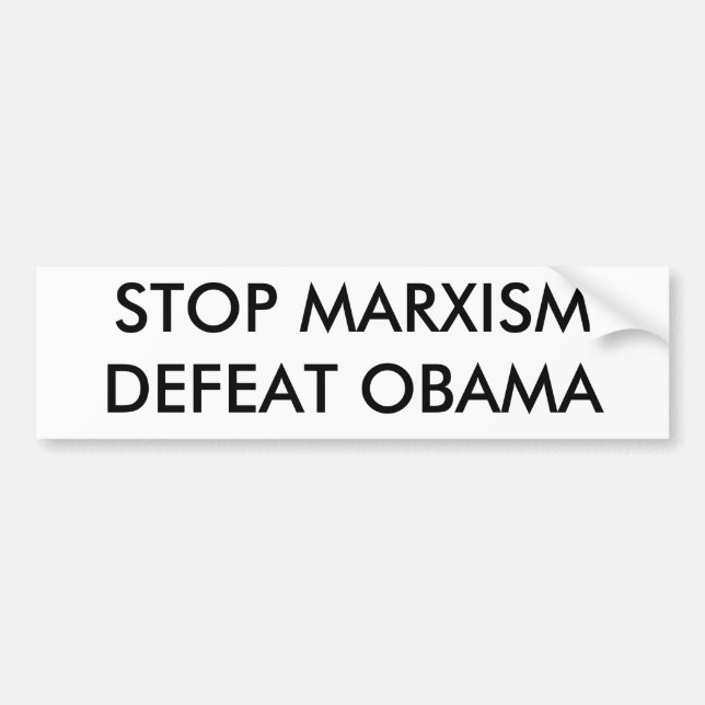 ADESIVO PARA CARRO PARE MARXISMDEFEAT OBAMA (Frente)