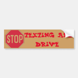 ADESIVO PARA CARRO PARE O AUTOCOLANTE NO VIDRO TRASEIRO DE TEXTING