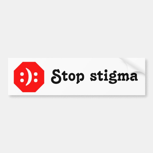 Adesivo Para Carro Pare o estigma (Frente)