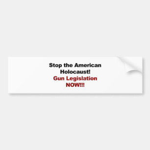 Adesivo Para Carro Pare o holocausto americano! Controle De Armas Ago