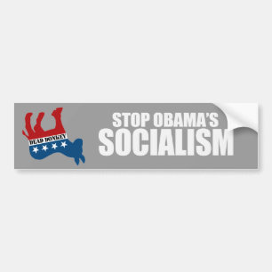 Adesivo Para Carro PARE o SOCIALISMO Bumpersticker de OBAMA