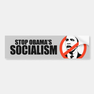 ADESIVO PARA CARRO PARE O SOCIALISMO DE OBAMA