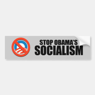 ADESIVO PARA CARRO PARE O SOCIALISMO DE OBAMA