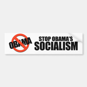 ADESIVO PARA CARRO PARE O SOCIALISMO DE OBAMA