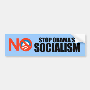 ADESIVO PARA CARRO PARE O SOCIALISMO DE OBAMA