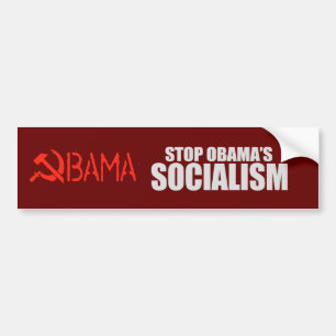 Adesivo Para Carro PARE o t-shirt do SOCIALISMO de OBAMA