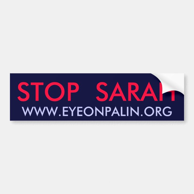 ADESIVO PARA CARRO PARE SARAH, WWW.EYEONPALIN.ORG (Frente)