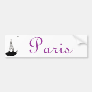 Adesivo Para Carro Paris, France e torre Eiffel