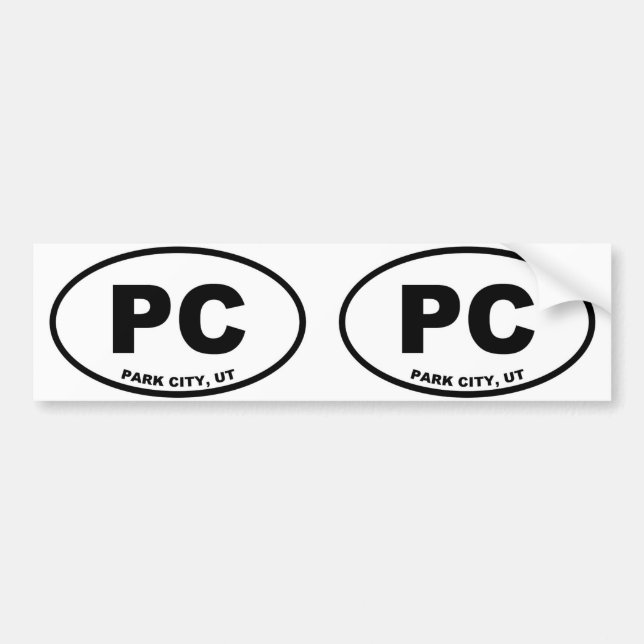 Adesivo Para Carro Park City Utah (Frente)