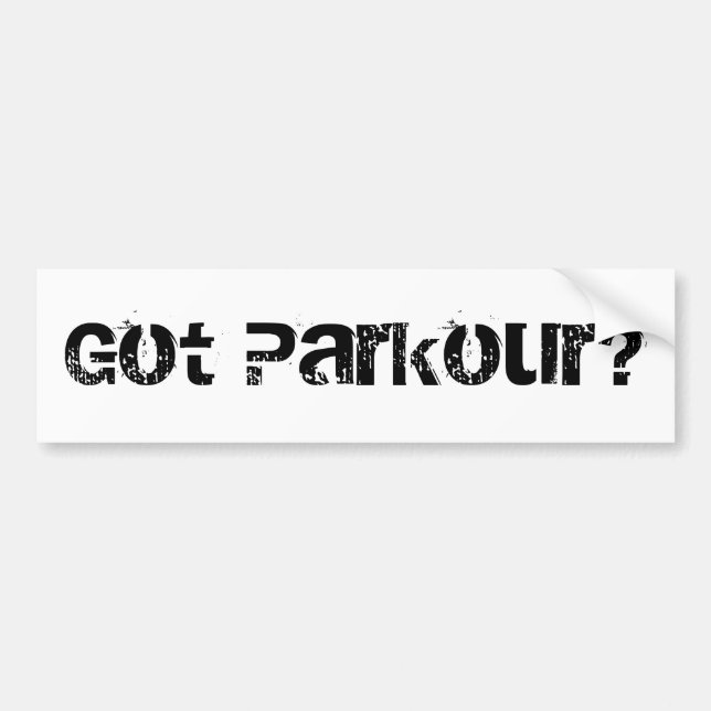 Adesivo Para Carro Parkour obtido? (Frente)