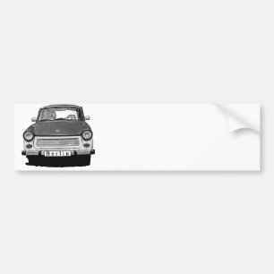 Adesivo Para Carro Parte dianteira do carro de Trabant, preto e