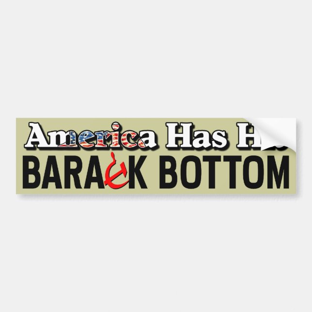 Adesivo Para Carro Parte inferior de Barack! (Frente)