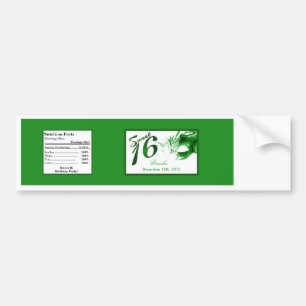 Adesivo Para Carro Partido Verde do doce 16 da etiqueta da garrafa de