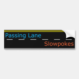 Adesivo Para Carro Passando a pista Slowpokes