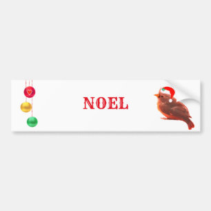 Adesivo Para Carro Pássaro de Natal