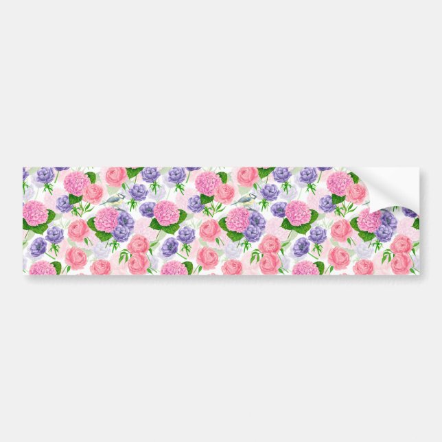 Adesivo Para Carro Pássaros e flores (Frente)