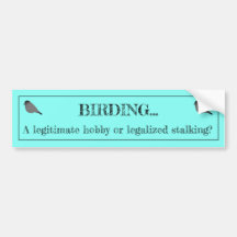 Passatempo de Birding ou autocolante no vidro