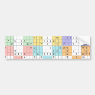 Adesivo Para Carro pastel sudoku