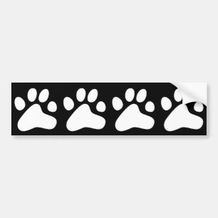 Adesivo Para Carro Patas brancas do cão
