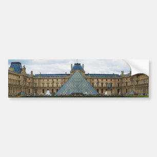 Adesivo Para Carro Pátio do museu do Louvre com a pirâmide