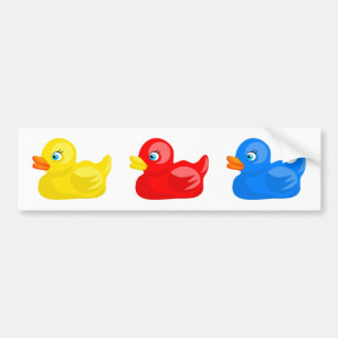 Adesivo Para Carro Patos de borracha