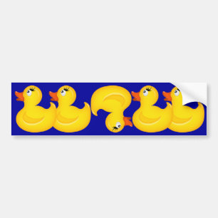 Adesivo Para Carro Patos de borracha amarela