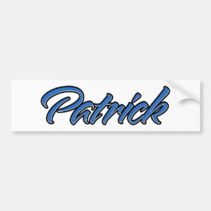 Adesivo Para Carro Patrick Name Blue Aufkleber Sticker Autoaufkleber