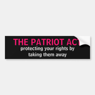 ADESIVO PARA CARRO PATRIOT ACT