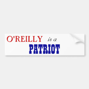 Adesivo Para Carro Patriota de Bill O'Reilly