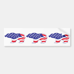 Adesivo Para Carro Patriótico-Grizzly